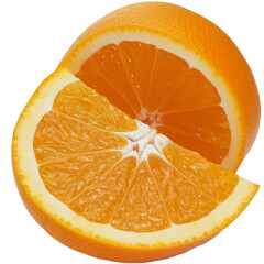 Fresh oranges isolated on transparent background