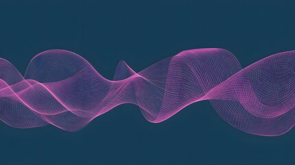 Pink Radio Frequency Waves on Blue Background, Abstract Image, Texture, Pattern, Wallpaper, Cover and Screen of Smartphone, PC, Laptop, 9:16 and 16:9 Format