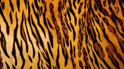 tiger skin pattern with texture as background.