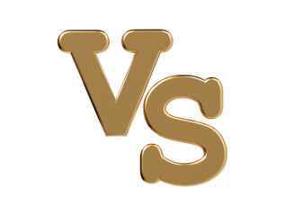 Versus icon 3d render illustration