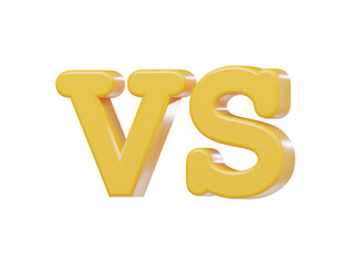 Versus icon 3d render illustration