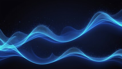Blue line wave 3D abstract background