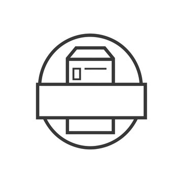 recommend clip art: Line Art Illustration of a Printer with Paper Inside