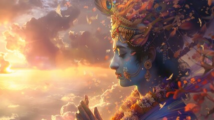Divine Depiction: Krishna's Artistic Embodiment