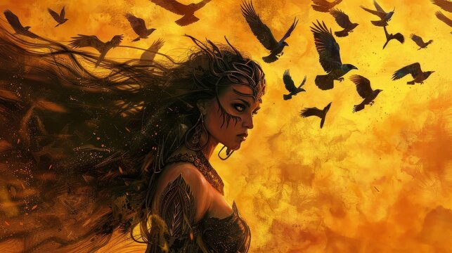 Mystical Morrigan Goddess