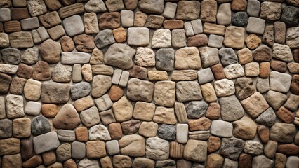 Textured stone wall with a rustic feel for background or design concepts
