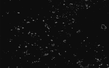 Abstract elegant dark black background vector illustration with vintage distressed grunge texture and white charcoal color paint. Dark grey textured concrete wall splash particle white fire effect.