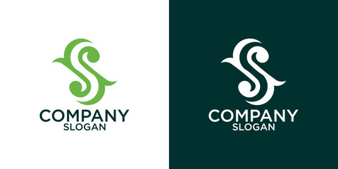 letter s abstract monogram logo vector design