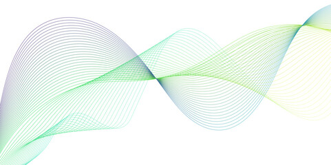 Modern and curved wave geometric line background, Abstract dynamic wave lines, technology line stripe isolated science digital flowing black line, Modern black lines of geometry with shapes.