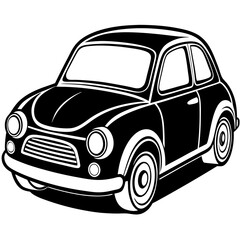 Cute modern car vector illustration