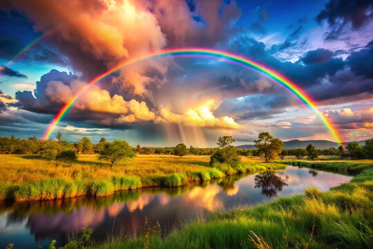 over the rainbow natural wallpaper