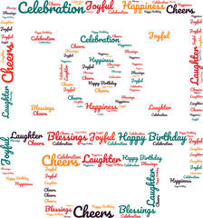 happy birthday text effect wish Happy Birthday Text Design for t-shirs
