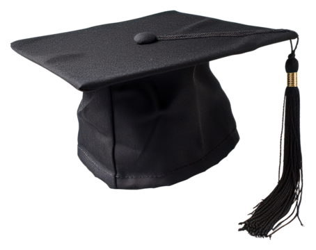 PNG Photo of graduation hat white background intelligence achievement.