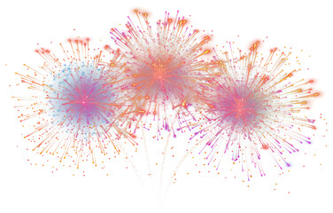 PNG Colorful fireworks display celebration night