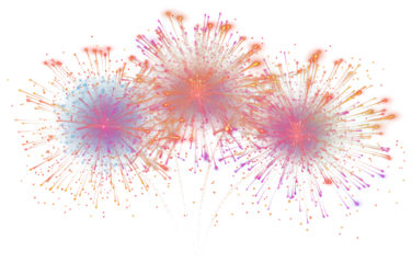 PNG Colorful fireworks display celebration night