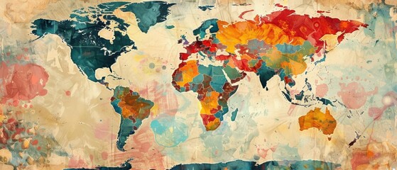 Global Humanitarian Efforts: International Aid Distribution Across the World Map