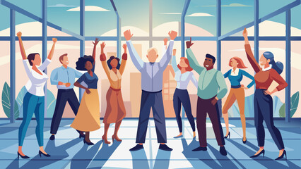 People of different ethnicities uniting to cooperate together
