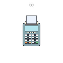 Payment Gateway, NFC Payment, Credit card machine icon symbol vector illustration isolated on white background