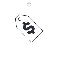 Price Tag, sale discount tag label icon symbol vector illustration isolated on white background