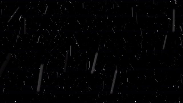Winter snow - falling snow animation, seamless loop. HD with alpha channel.
