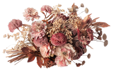 PNG Elegant dried floral arrangement
