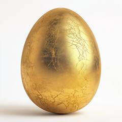 the eggs with gold texture
