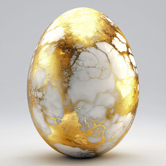 the eggs with gold texture 
