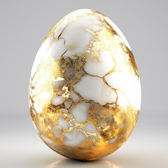 the eggs with gold texture