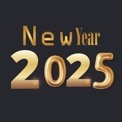 new year 2025 gold color