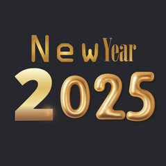 new year 2025 gold color