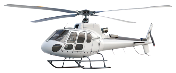PNG  Modern white utility helicopter.