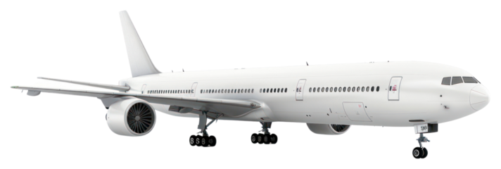 PNG  Modern commercial airplane on runway