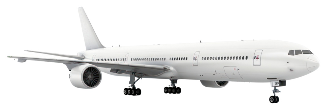 PNG  Modern commercial airplane on runway