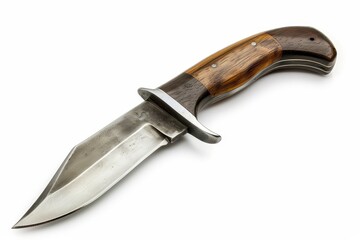 Singular knife on white backdrop