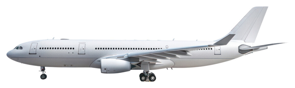 PNG  Modern commercial airplane on runway.