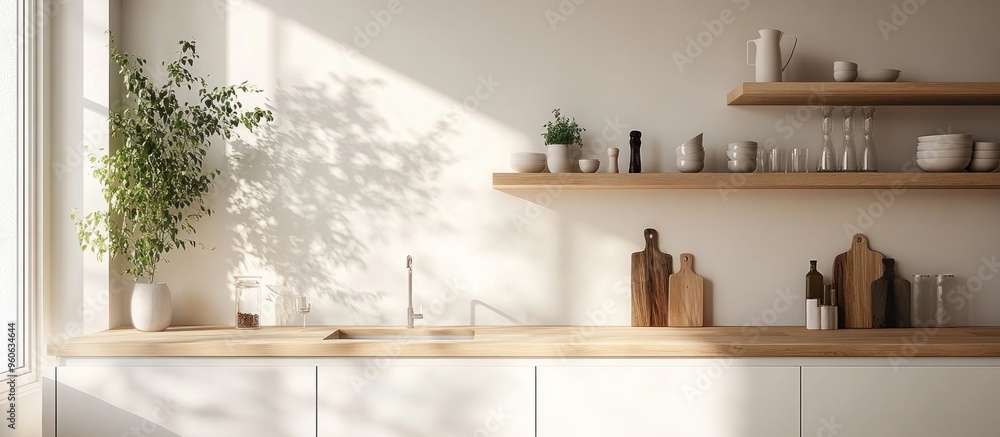 Poster Modern Kitchen with Minimalist Design