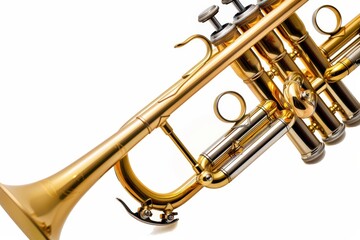 Obraz premium Trumpet isolated on white