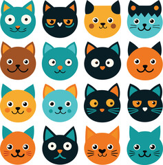 pattern with cats