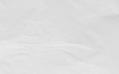 Obraz premium White crumpled craft paper texture as background. Light grey paper texture, Old vintage page or grunge vignette of old newspaper. Pattern rough art creased grunge letter with copy space for text.