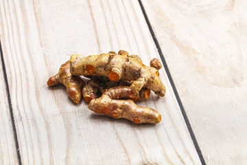 Fresh young Tumeric root heap
