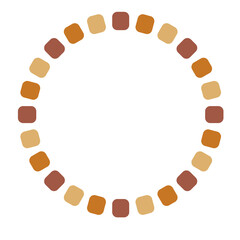 Obraz premium circle made of beads, circle made of sphere 