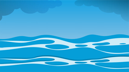 water and sky blue background