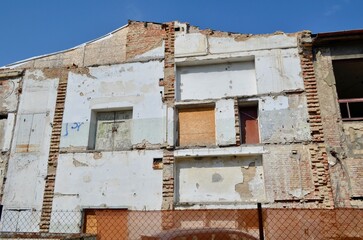 destroyed building construction and repair