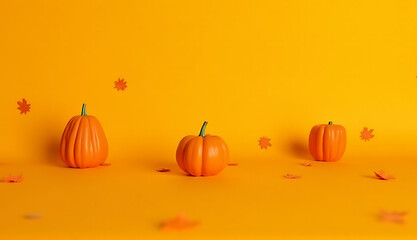 background with pumpkins