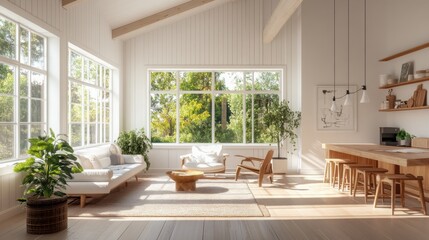 Naklejka premium modern living room