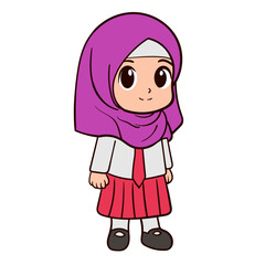 Charming Muslim Girl Smiling in Her Hijab