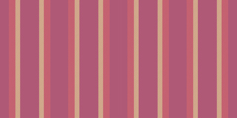 Drapery textile texture vector, layer stripe vertical pattern. 70s lines background fabric seamless in pink and red colors.