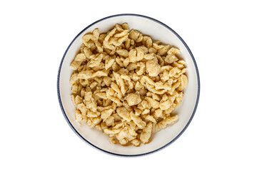 pasta spaetzle egg pasta irregular shape fresh meal food snack on the table copy space food background rustic top view