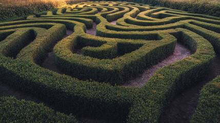 Show a visual metaphor of an express pathway, such as a clear, straight path through a complex maze or a fast lane that bypasses obstacles, symbolizing the quickest and most efficient route to a goal.