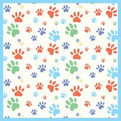 Paw color pattern abstract